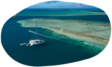 Air Tahiti Nui kite la vague verte