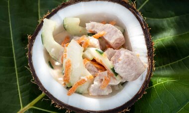 Poisson cru plat Tahiti 