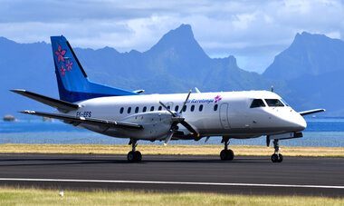 Saab 340A in Tahiti - Air Rarotonga 