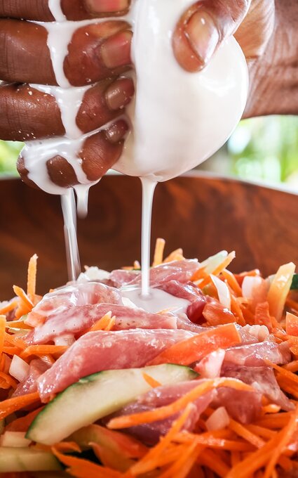 Poisson cru au lait de coco