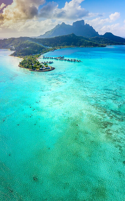 Air Tahiti Nui Bora aerial Kincaid