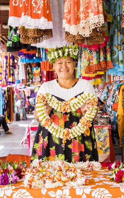 Papeete market - Tahiti Tourisme ©Grégoire Le Bacon